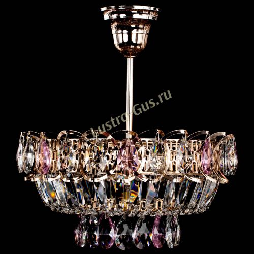 Люстра Астра Бутон №1 с подвесом Розовая в Симферополе Гусь Хрустальный