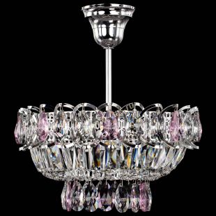 Люстра подвесная Астра Бутон №1 с подвесом Розовая