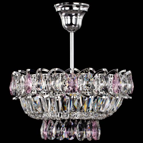 Люстра Астра Бутон №1 с подвесом Розовая в Симферополе Гусь Хрустальный