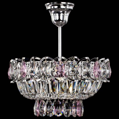 Люстра Астра Бутон №1 с подвесом Розовая в Симферополе Гусь Хрустальный