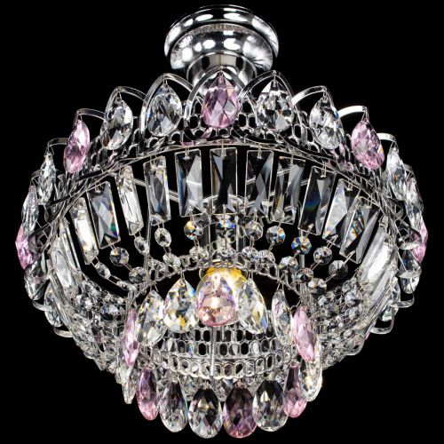 Люстра Астра Бутон №1 с подвесом Розовая в Симферополе Гусь Хрустальный