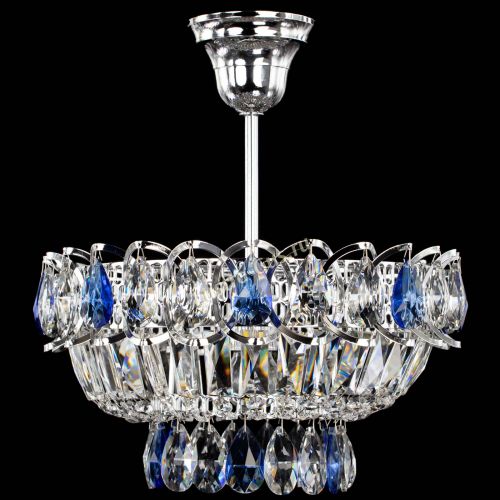 Люстра Астра Бутон №1 с подвесом Синяя в Симферополе Гусь Хрустальный