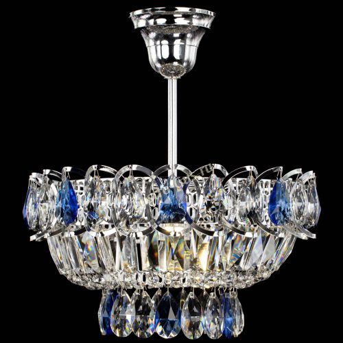 Люстра Астра Бутон №1 с подвесом Синяя в Симферополе Гусь Хрустальный