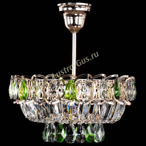 Люстра Астра Бутон №1 с подвесом Зеленая в Симферополе Гусь Хрустальный
