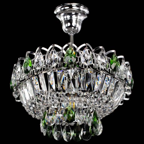 Люстра Астра Бутон №1 с подвесом Зеленая в Симферополе Гусь Хрустальный