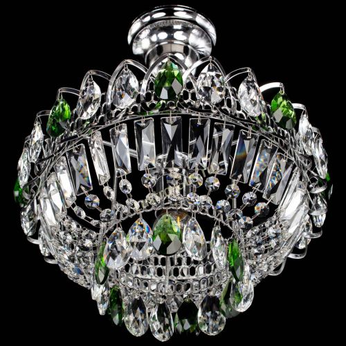 Люстра Астра Бутон №1 с подвесом Зеленая в Симферополе Гусь Хрустальный