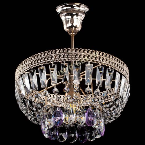 Люстра Астра Флоренция №1 мини фиолетовая в Симферополе Гусь Хрустальный