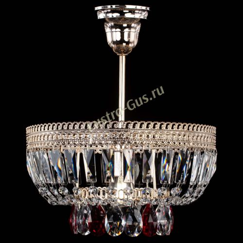 Люстра Астра Флоренция №1 мини красная в Симферополе Гусь Хрустальный