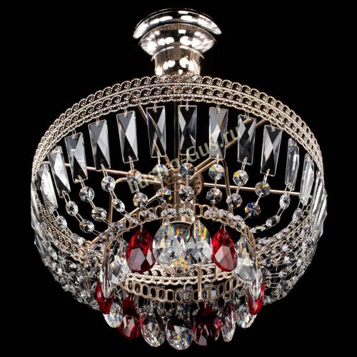 Люстра Астра Флоренция №1 мини красная в Симферополе Гусь Хрустальный