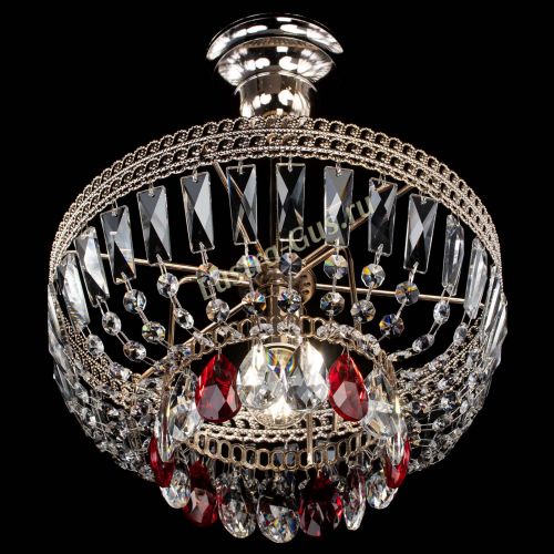 Люстра Астра Флоренция №1 мини красная в Симферополе Гусь Хрустальный