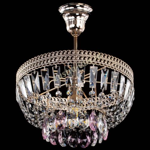 Люстра Астра Флоренция №1 мини розовая в Симферополе Гусь Хрустальный