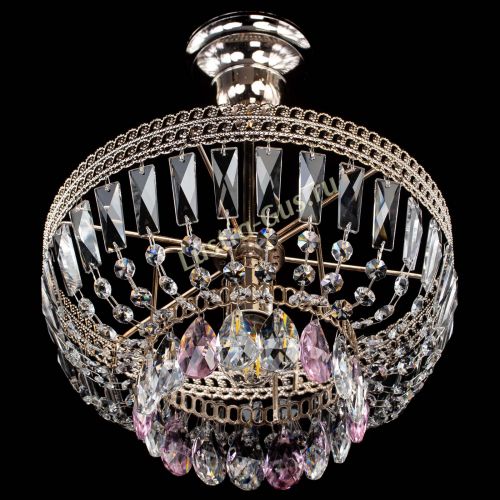 Люстра Астра Флоренция №1 мини розовая в Симферополе Гусь Хрустальный