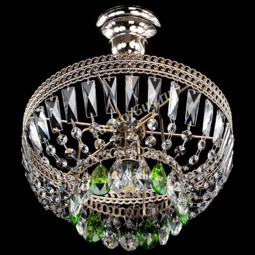 Люстра Астра Флоренция №1 мини зеленая в Симферополе Гусь Хрустальный