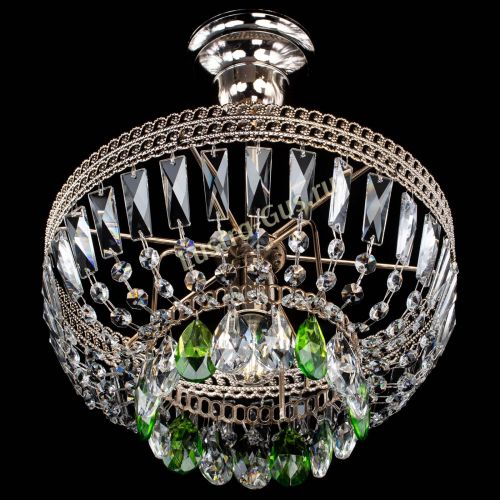 Люстра Астра Флоренция №1 мини зеленая в Симферополе Гусь Хрустальный