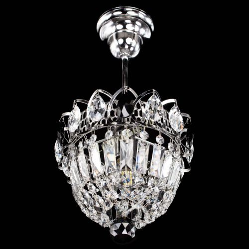 Люстра Астра Купол №1 с подвесом Черная в Симферополе Гусь Хрустальный