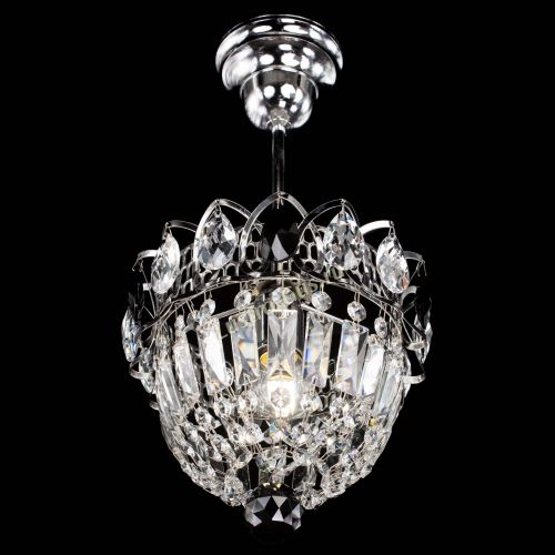 Люстра Астра Купол №1 с подвесом Черная в Симферополе Гусь Хрустальный