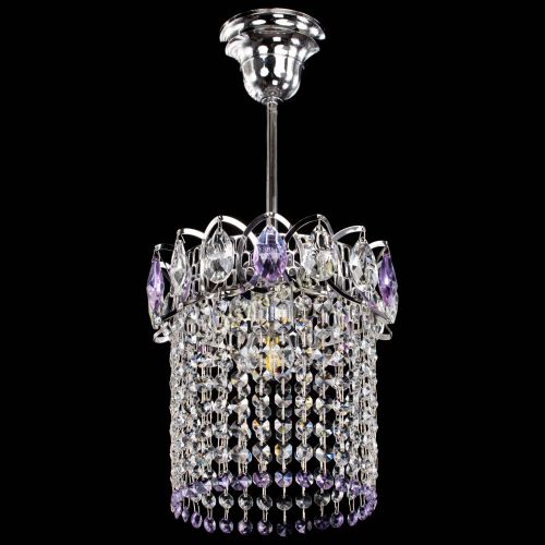 Люстра Астра оптикон №1 фиолетовая в Симферополе Гусь Хрустальный