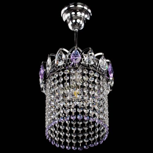 Люстра Астра оптикон №1 фиолетовая в Симферополе Гусь Хрустальный
