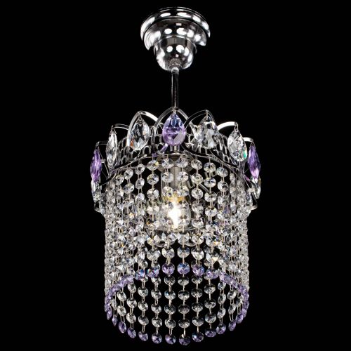 Люстра Астра оптикон №1 фиолетовая в Симферополе Гусь Хрустальный