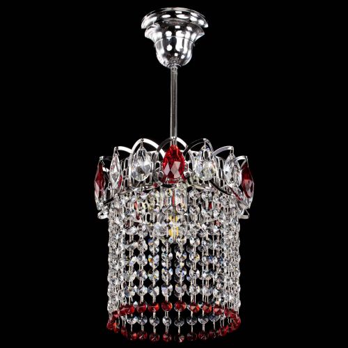 Люстра Астра оптикон №1 красная в Симферополе Гусь Хрустальный