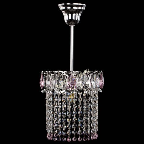 Люстра Астра оптикон №1 розовая в Симферополе Гусь Хрустальный