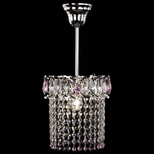 Люстра Астра оптикон №1 розовая в Симферополе Гусь Хрустальный