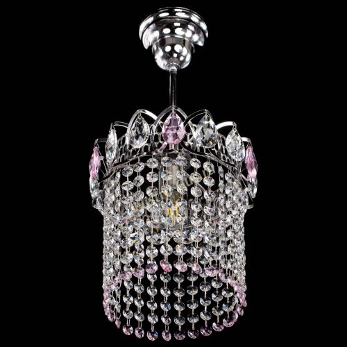 Люстра Астра оптикон №1 розовая в Симферополе Гусь Хрустальный