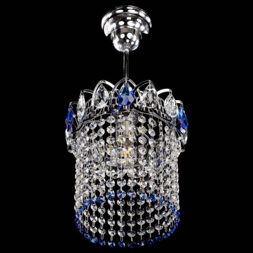 Люстра Астра оптикон №1 синяя в Симферополе Гусь Хрустальный
