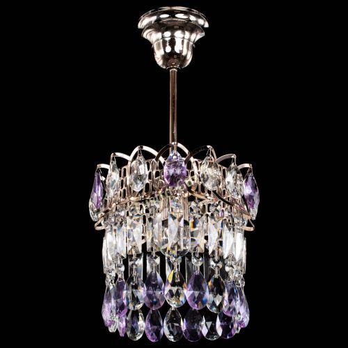 Люстра Астра пластинка №1 фиолетовая в Симферополе Гусь Хрустальный
