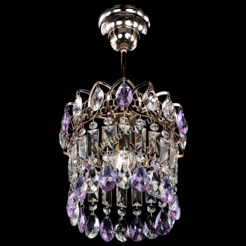Люстра Астра пластинка №1 фиолетовая в Симферополе Гусь Хрустальный