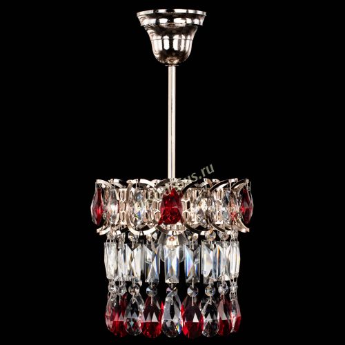 Люстра Астра пластинка №1 красная в Симферополе Гусь Хрустальный