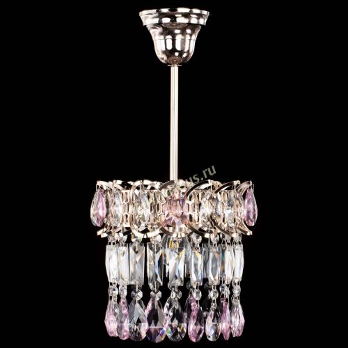 Люстра Астра пластинка №1 розовая в Симферополе Гусь Хрустальный