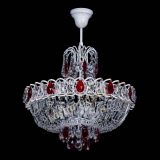 Люстра Астра Белая с подвесом красная в Симферополе