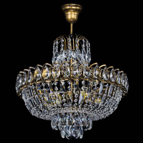 Люстра Астра с подвесом под бронзу в Симферополе Гусь Хрустальный