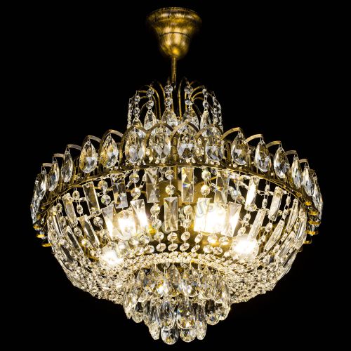 Люстра Астра с подвесом под бронзу в Симферополе Гусь Хрустальный