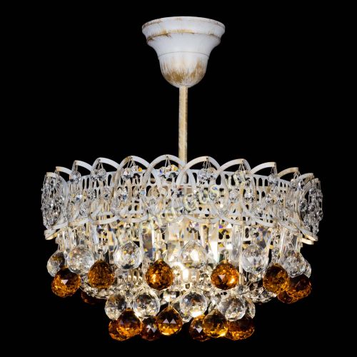 Люстра Астра шар №1 Чайная белая в Симферополе Гусь Хрустальный