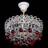 Люстра Астра шар №1 Красная белая в Симферополе