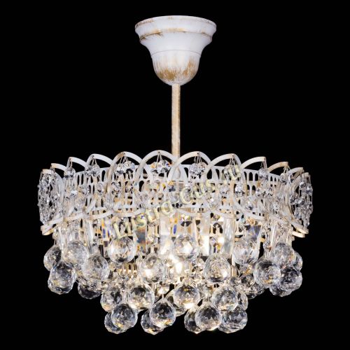 Люстра Астра шар №1 белая в Симферополе Гусь Хрустальный