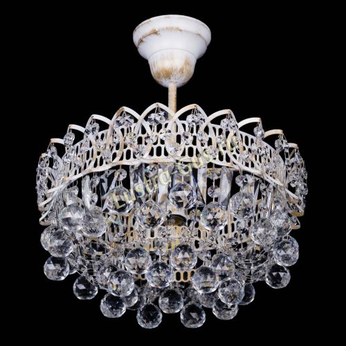 Люстра Астра шар №1 белая в Симферополе Гусь Хрустальный