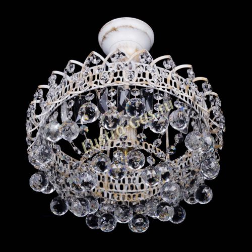 Люстра Астра шар №1 белая в Симферополе Гусь Хрустальный