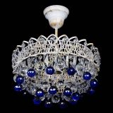 Люстра Астра шар №1 Синяя белая в Симферополе