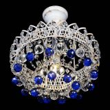 Люстра Астра шар №1 Синяя белая в Симферополе