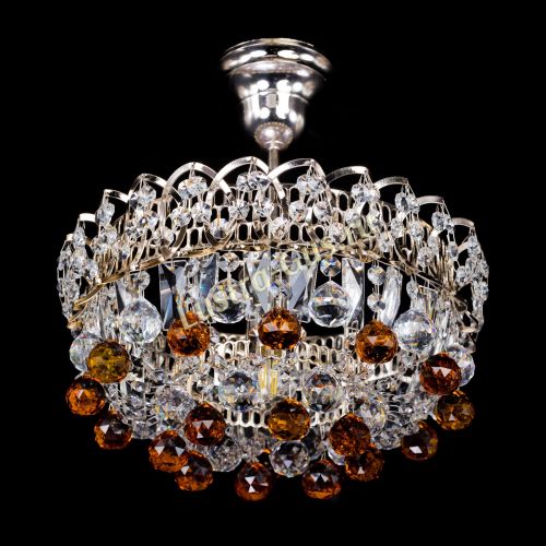 Люстра Астра шар чайная 1 лампа в Симферополе Гусь Хрустальный