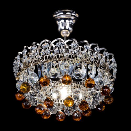 Люстра Астра шар чайная 1 лампа в Симферополе Гусь Хрустальный