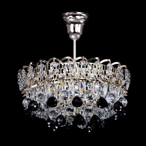 Люстра Астра шар черная 1 лампа в Симферополе Гусь Хрустальный