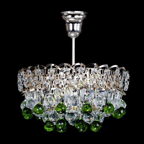 Люстра Астра шар зеленая 1 лампа в Симферополе Гусь Хрустальный