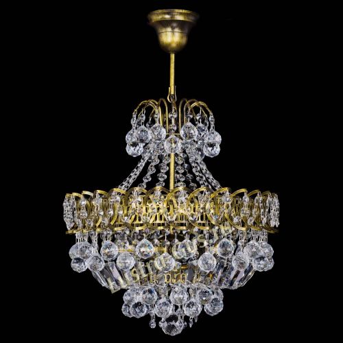 Люстра Астра шар с подвесом под бронзу в Симферополе Гусь Хрустальный