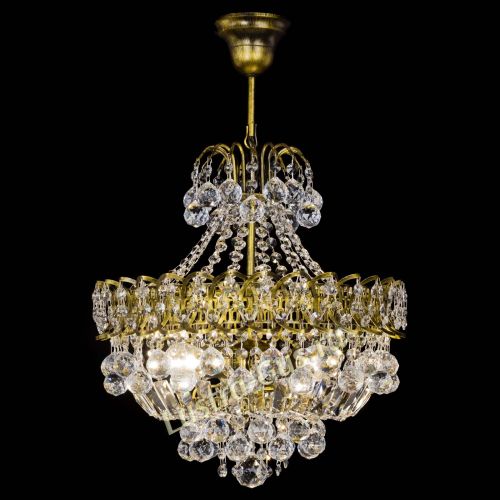 Люстра Астра шар с подвесом под бронзу в Симферополе Гусь Хрустальный