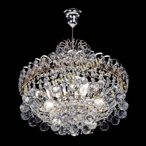 Люстра Астра шар с подвесом в Симферополе Гусь Хрустальный