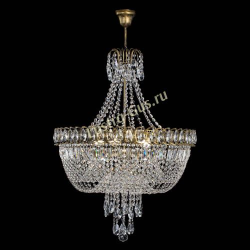 Люстра Астра Водопад №5 с подвесом под бронзу в Симферополе Гусь Хрустальный